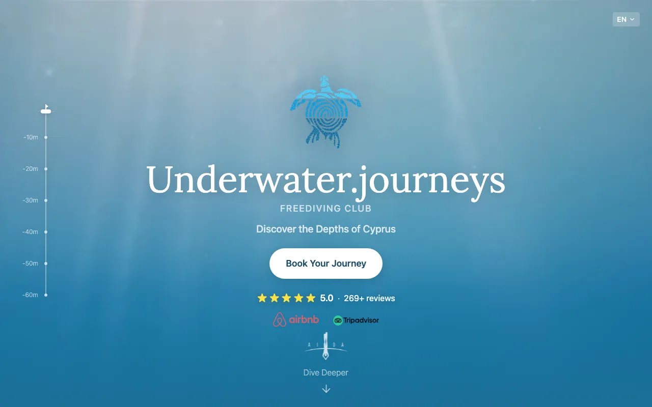Underwater Journeys website